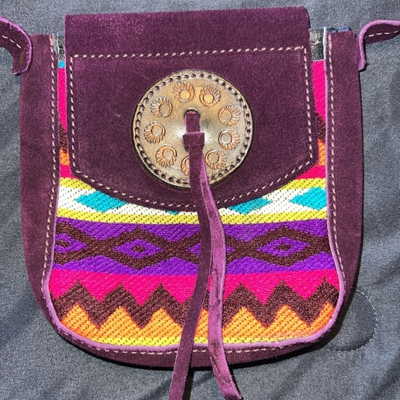 Boho Southwestern Style Crossbody Bag Z19 - Picture 3 of 6